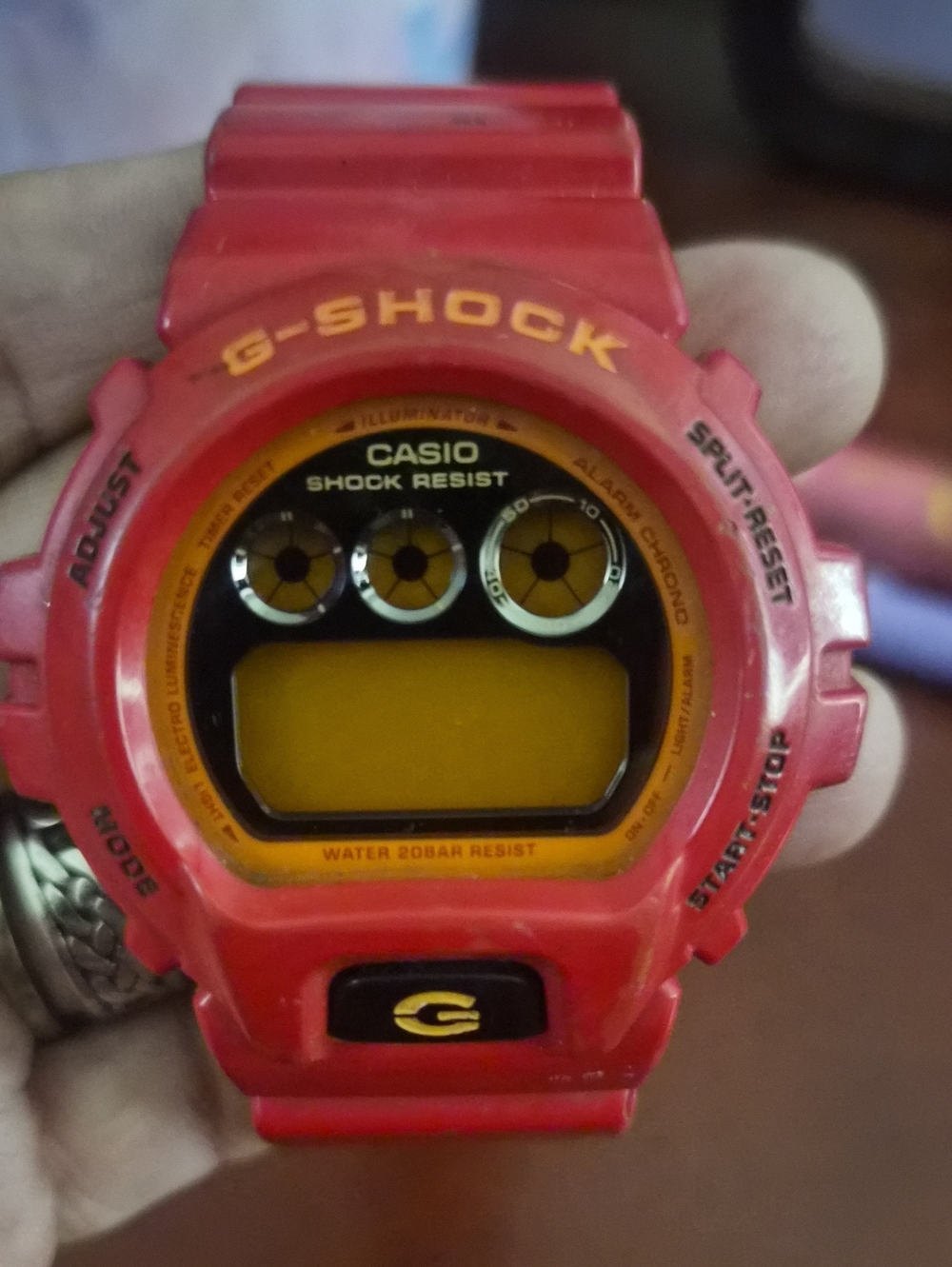 G-Shock Red and Yellow Digital Sport Watch